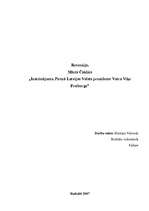 Eseja 'Recenzija Māra Čaklā darbam "Izaicinājums. Pirmā Latvijas valsts prezidente Vair', 1.