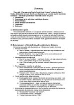 Konspekts 'The article "Characterizing Tourist Sensitivity to Distance" Written by Juan Lui', 1.