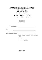Referāts 'Nomas (īres) līgumu būtiskās sastāvdaļas', 1.