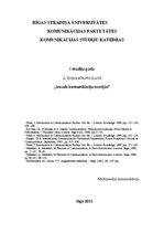 Konspekts 'Kopsavilkums kursā "Ievads komunikāciju teorijās"', 1.