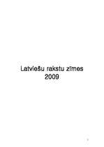 Referāts 'Latviešu rakstu zīmes', 1.