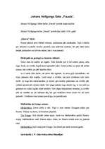 Konspekts 'Johans Volfgangs Gēte "Fausts"', 1.