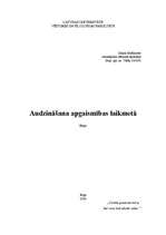 Referāts 'Audzināšana apgaismības laikmetā', 1.