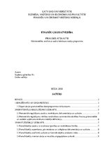 Prakses atskaite 'Finanšu grāmatvedība', 1.