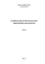 Referāts 'Starptautiskā justīcija Pasaules Tirdzniecības organizācijā', 1.