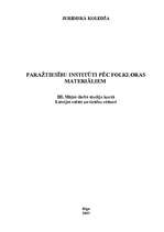 Referāts 'Paražtiesību institūti pēc folkloras materiāliem', 1.