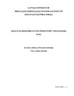 Eseja 'Skolotāja personība Latvijā pirms un pēc Otrā pasaules kara', 1.