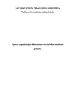 Konspekts 'Sporta organizācijas dibināšanas un darbības tiesiskais pamats', 1.