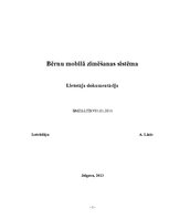 Paraugs 'Bērnu mobilās zīmēšanas sistēmas lietotāja dokumentācija', 1.