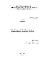 Diplomdarbs 'Meža bioloģiskās daudzveidības kritēriju un indikatoru sistēmas pielietošanas vē', 4.