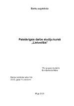 Paraugs 'Lietvedība', 1.