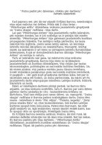 Eseja 'Putnu pazīst pēc dziesmas, cilvēku pēc darbiem', 1.