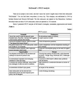 Paraugs 'SWOT Analysis of Fast Food Restaurants "McDonalds"', 1.