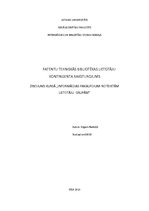 Konspekts 'Patentu tehniskās bibliotēkas lietotāju kontingenta raksturojums', 1.