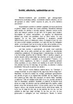 Eseja 'Svētki, alkohols, sabiedrība un es', 1.