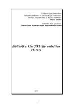 Referāts 'Bibliotēku klasifikāciju attīstības vēsture', 1.