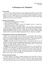 Konspekts 'Rūdolfa Blaumaņa novele "Raudupiete"', 1.