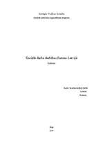Referāts 'Sociālā darba darbības formas Latvijā', 1.
