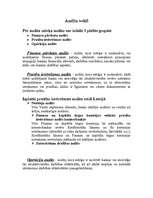 Konspekts 'Audita veidi', 1.