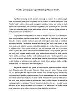 Eseja 'Vērtību apliecinājums Ingas Ābeles lugā "Tumšie brieži"', 1.