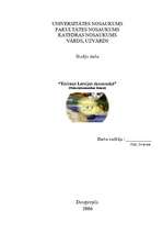 Referāts 'Tūrisms Latvijas ekonomikā', 1.