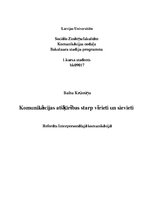 Referāts 'Komunikācijas atšķirības starp vīrieti un sievieti', 1.