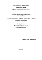 Konspekts 'Pasaules ekonomikas attīstība viduslaikos', 1.