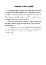 Konspekts 'Loma un statuss grupā', 3.