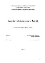 Referāts 'Zeme kā ražošanas resurss Latvijā', 2.