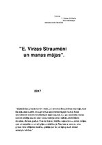 Referāts 'Edvarta Virzas "Straumēni" un manas mājas', 1.