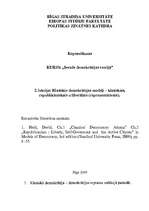Konspekts 'Klasiskie demokrātijas modeļi - klasiskais, republikāniskais un liberālais', 1.
