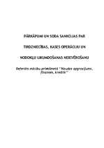 Referāts 'Pārkāpumi un soda sankcijas par tirdzniecības, kases operāciju un nodokļu likumd', 1.