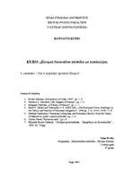 Konspekts 'Vai ir iespējams apvienot Eiropu?', 1.