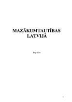 Referāts 'Mazākumtautības Latvijā', 1.