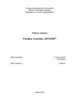Prakses atskaite 'Viesnīca, restorāns "SESAME” ', 1.