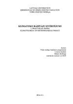 Prakses atskaite 'Klimatoloģija un meteoroloģijas pamati', 1.