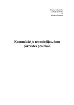 Referāts 'Komunikāciju tehnoloģijas, datu pārraides protokoli', 1.
