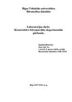 Konspekts 'Būvmateriālu konstruktīvās pārbaudes - laboratorijas darbs', 1.