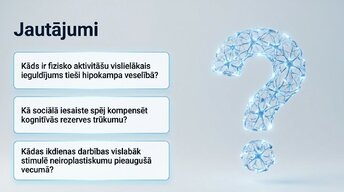 Prezentācija 'Neiroplastiskums un novecošana: vai smadzenes saglabā elastību pēc 60 gadiem', 15.