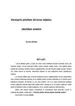 Referāts 'Ventspils pilsētas tūrisma objektu darbības analīze', 1.