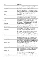 Konspekts 'Discovering computers - memory - glossary', 7.