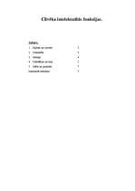 Referāts 'Cilvēka intelektuālās funkcijas', 1.