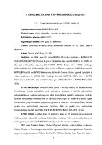 Prakses atskaite 'Prakses atskaite uzņēmumā "KPMG"', 5.