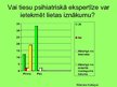 Prezentācija 'Tiesu psihiatrijas un tiesu psihiatrisko ekspertīžu būtība un nozīme', 20.