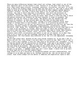 Eseja 'How High School Is Different from College?', 1.