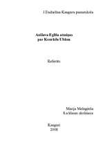 Referāts 'Anšlava Eglīša atmiņas par Konrādu Ubānu', 1.
