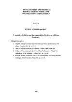 Konspekts 'Politisko partiju organizācija. Partijas un vēlēšanu kampaņa', 1.