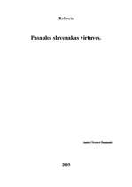 Konspekts 'Pasaules slavenākās virtuves', 1.