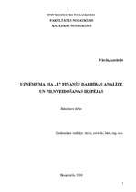 Diplomdarbs 'Uzņēmuma SIA "L" finanšu darbības analīze un pilnveidošanas iespējas', 1.