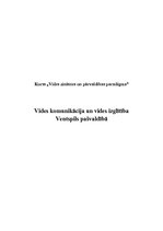 Referāts 'Vides komunikācija un vides izglītība Ventspils pašvaldībā', 1.